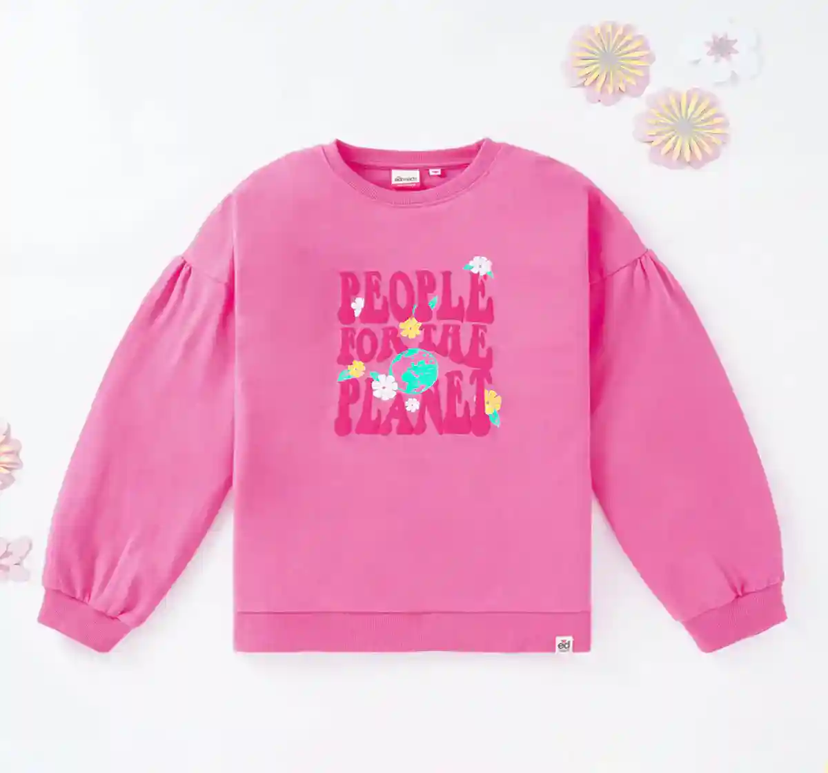 Girls Extended Shoulder Sweatshirt