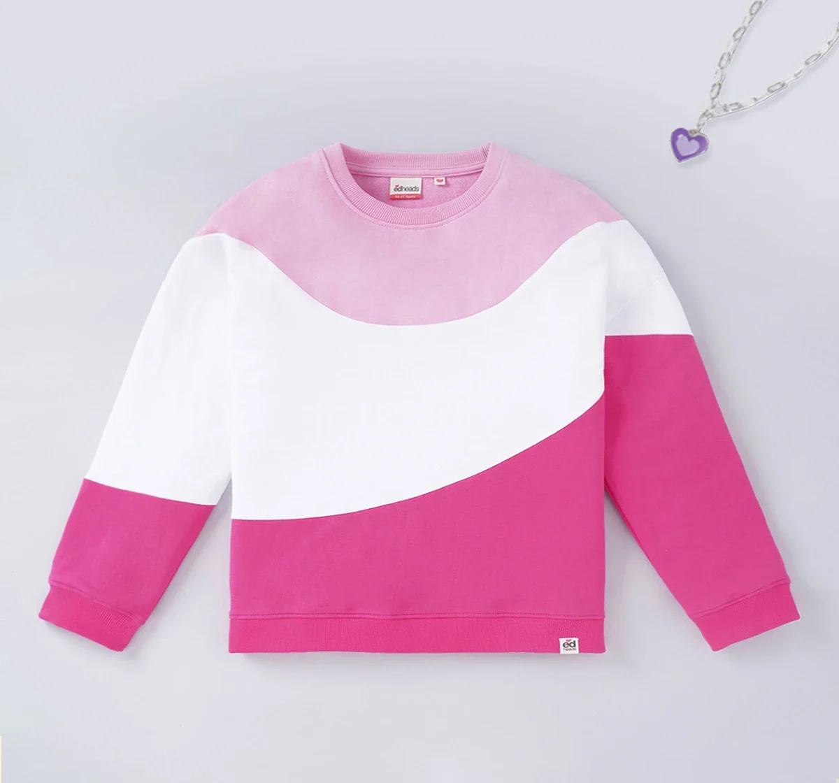 Girls Colour Block Sweatshirt