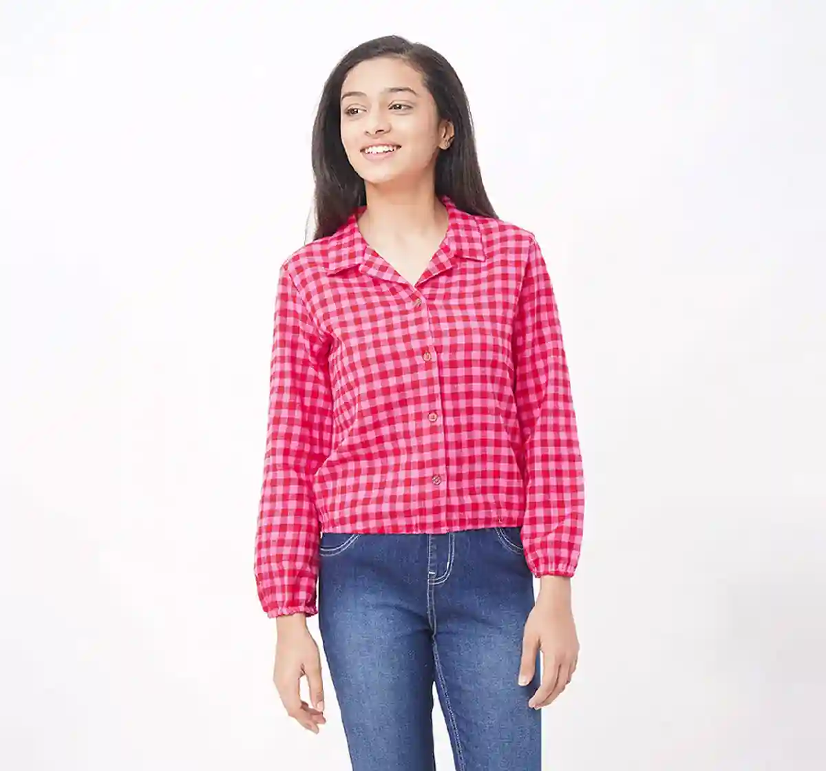 Girls Checked Shirt