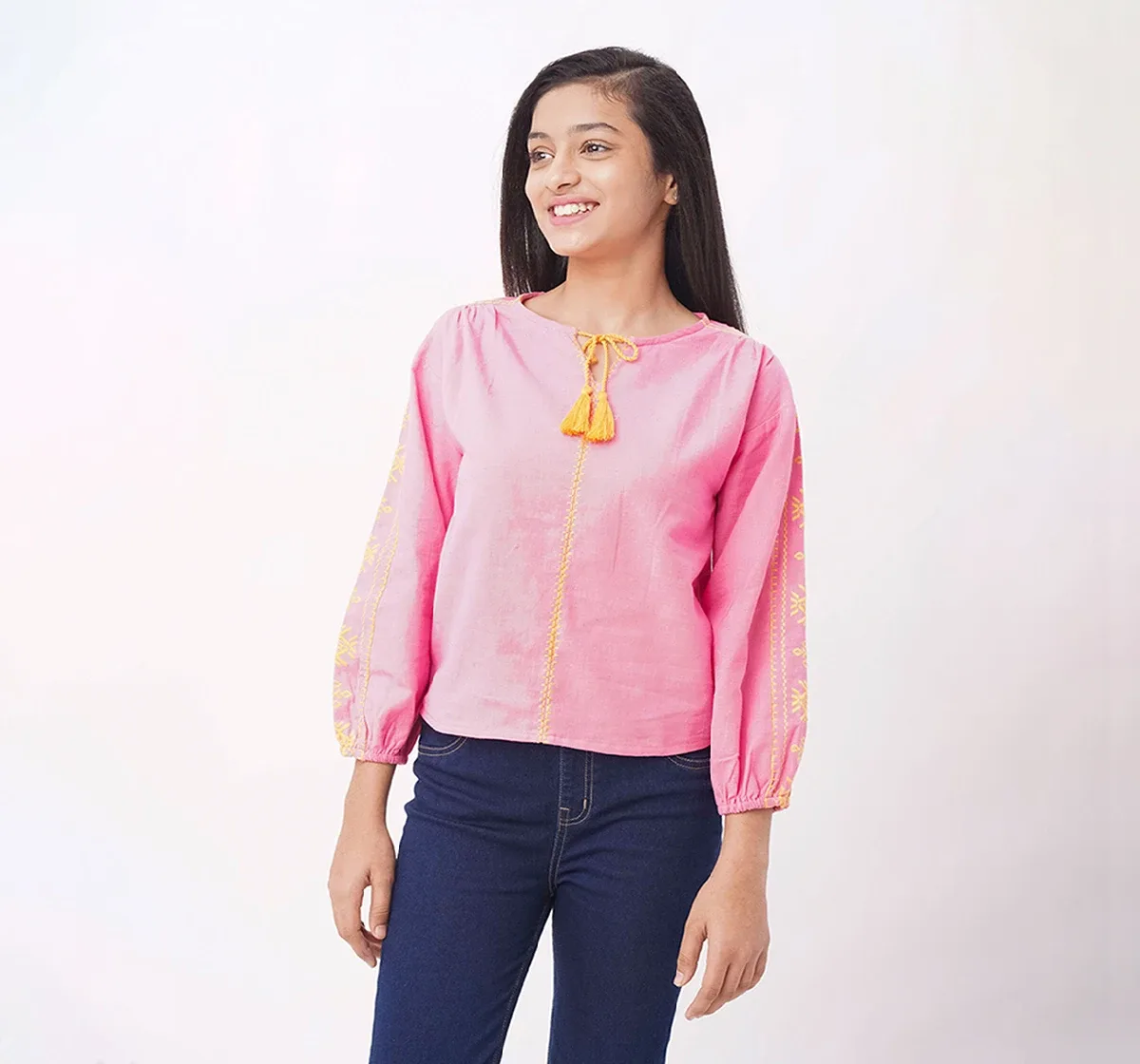 Girls Embroidered Top