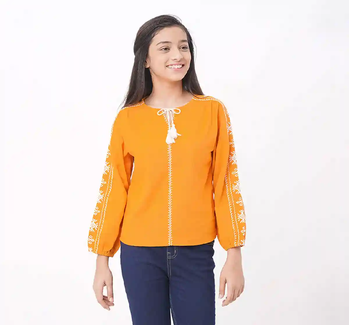 Girls Embroidered Top