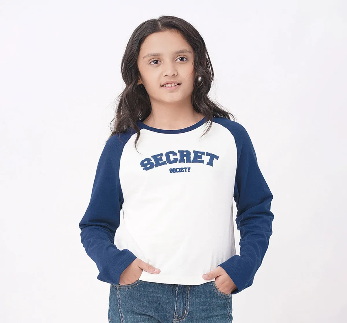 Girls Raglan Sleeves Tee