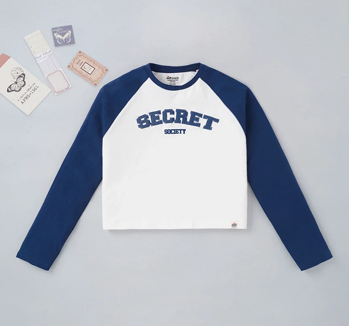 Girls Raglan Sleeves Tee