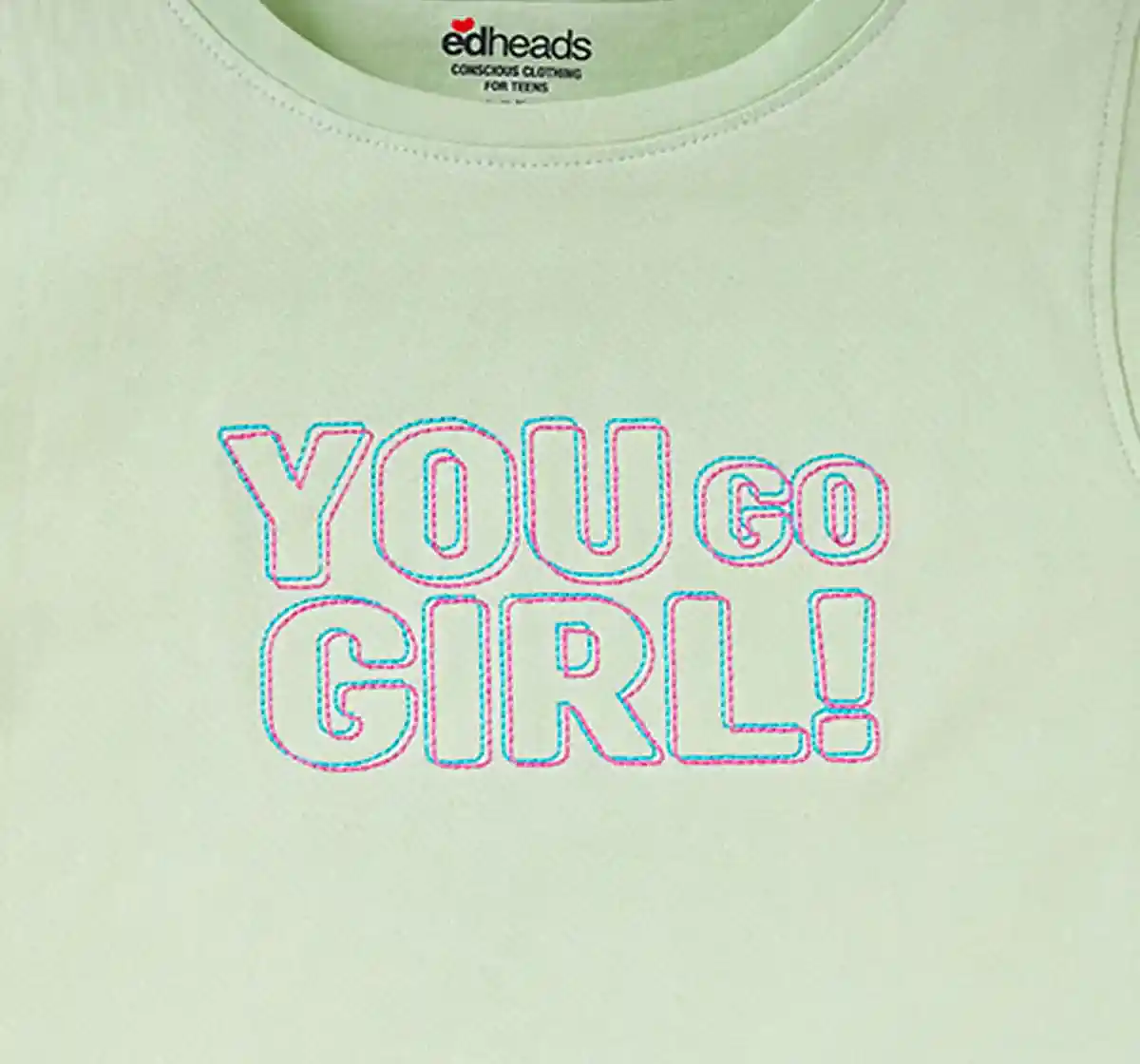 Girls Sleeveless Crop Tee