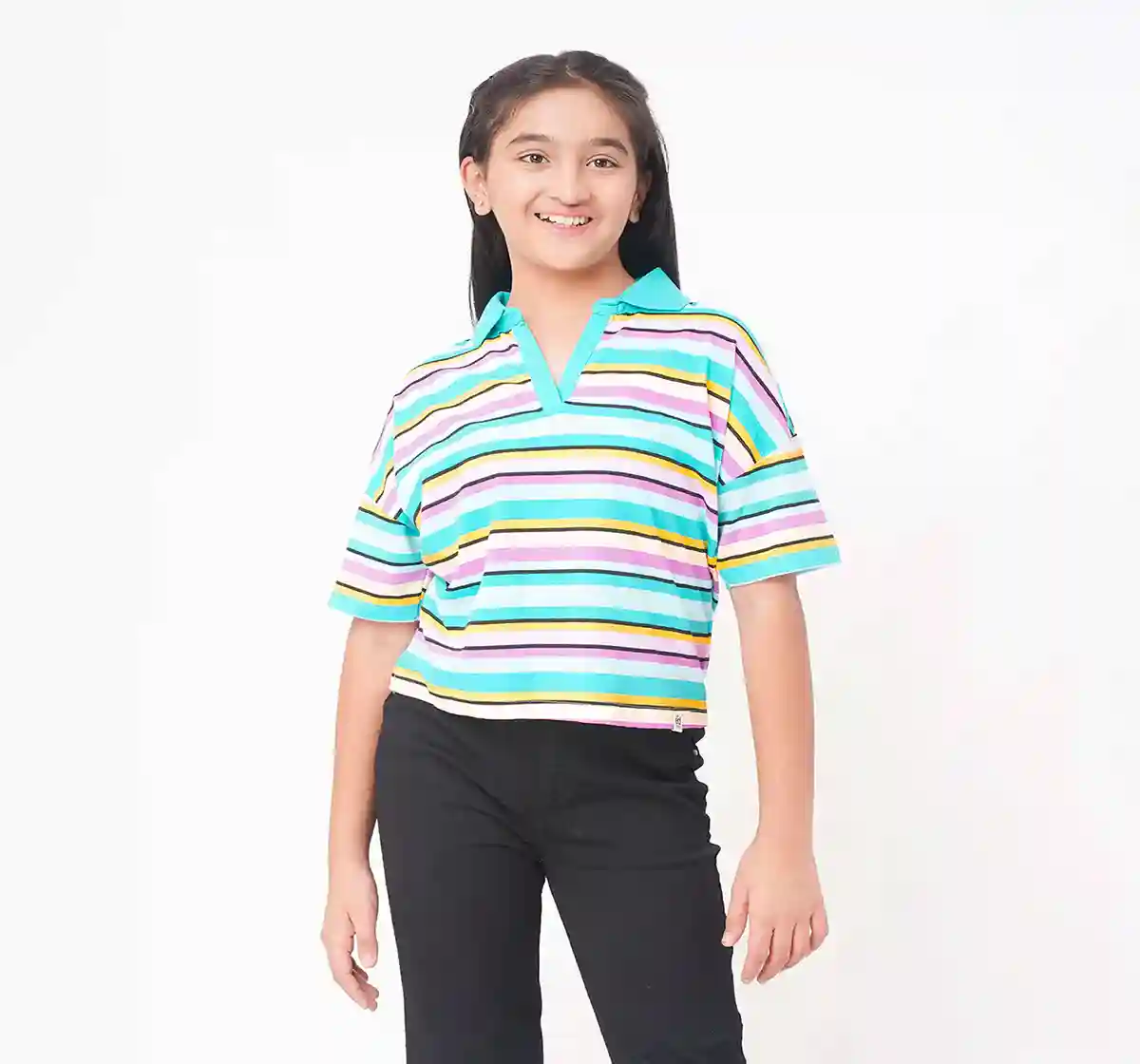 Girls Striped Tee