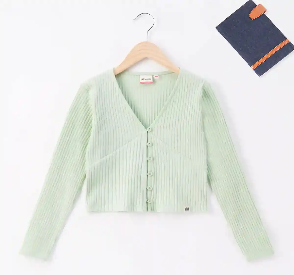 Girls Front Button Tee