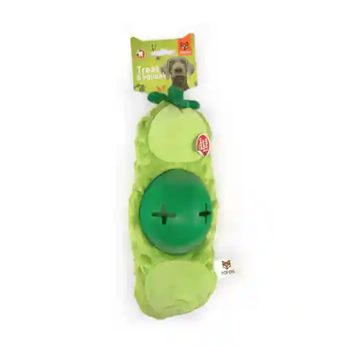 Barkbutler Fofos Cute Plush Treat Toy for Dogs, Green Bean