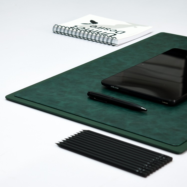 22x16 Inches Rigid Desk Blotter | Moderno | Olive Green