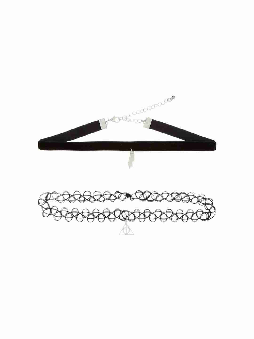 Efg Harry Potter Choker Pack of 2 for Girls age 7Y+ (Black)