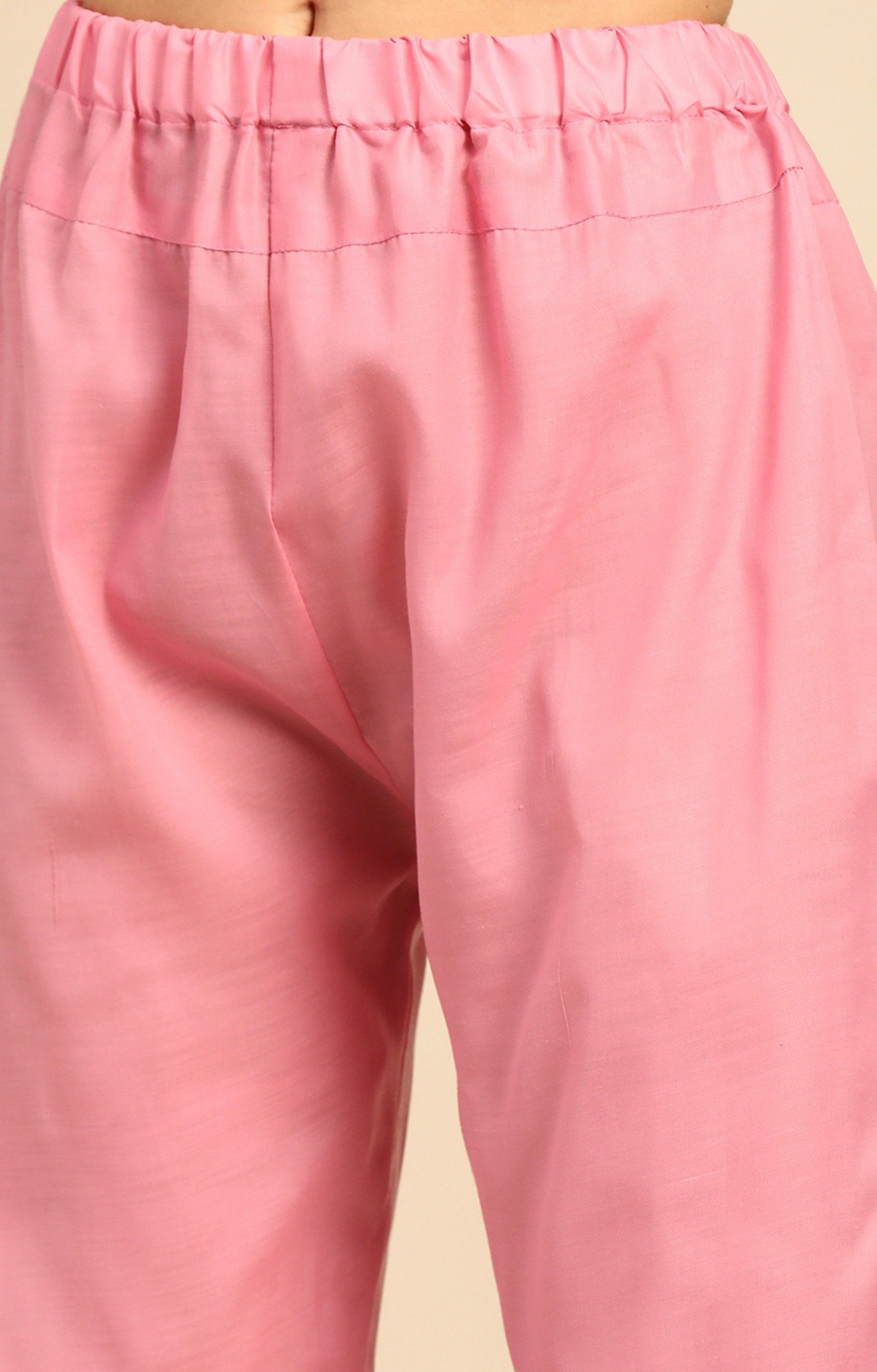 Shaily Women Pink Color Cotton Embroidered With Tessels Unstitched Dress Material-VF_LILY_PNK_DM