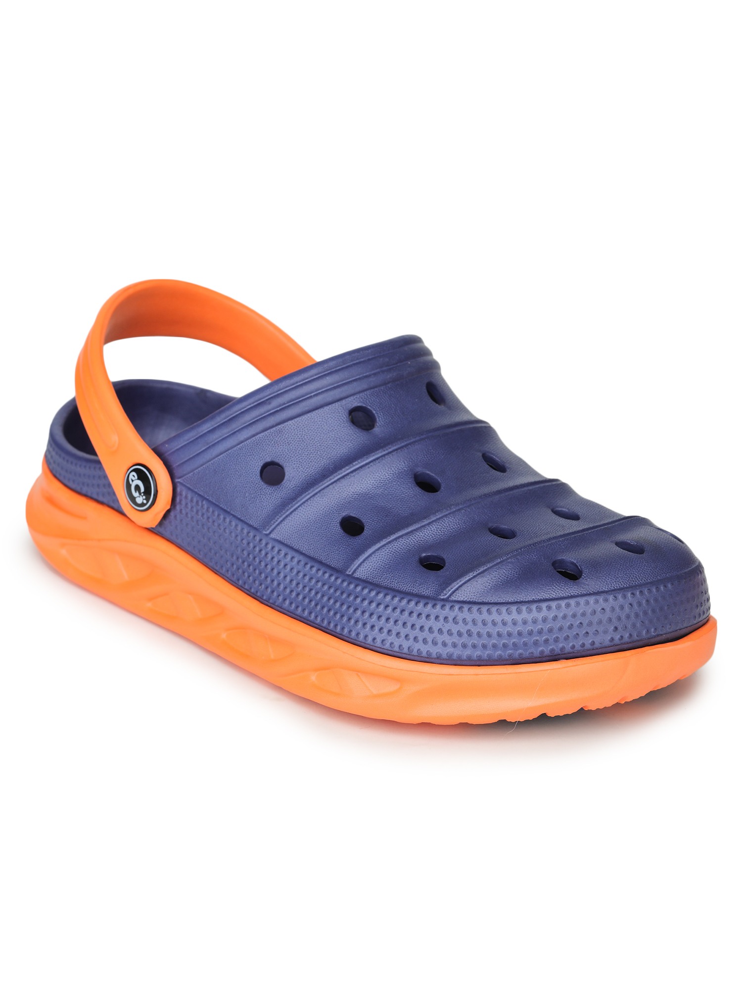 EGO EASY TO GO LIGHT WEIGHT NAVYBLUE ORANGE CLOGS FOR MEN