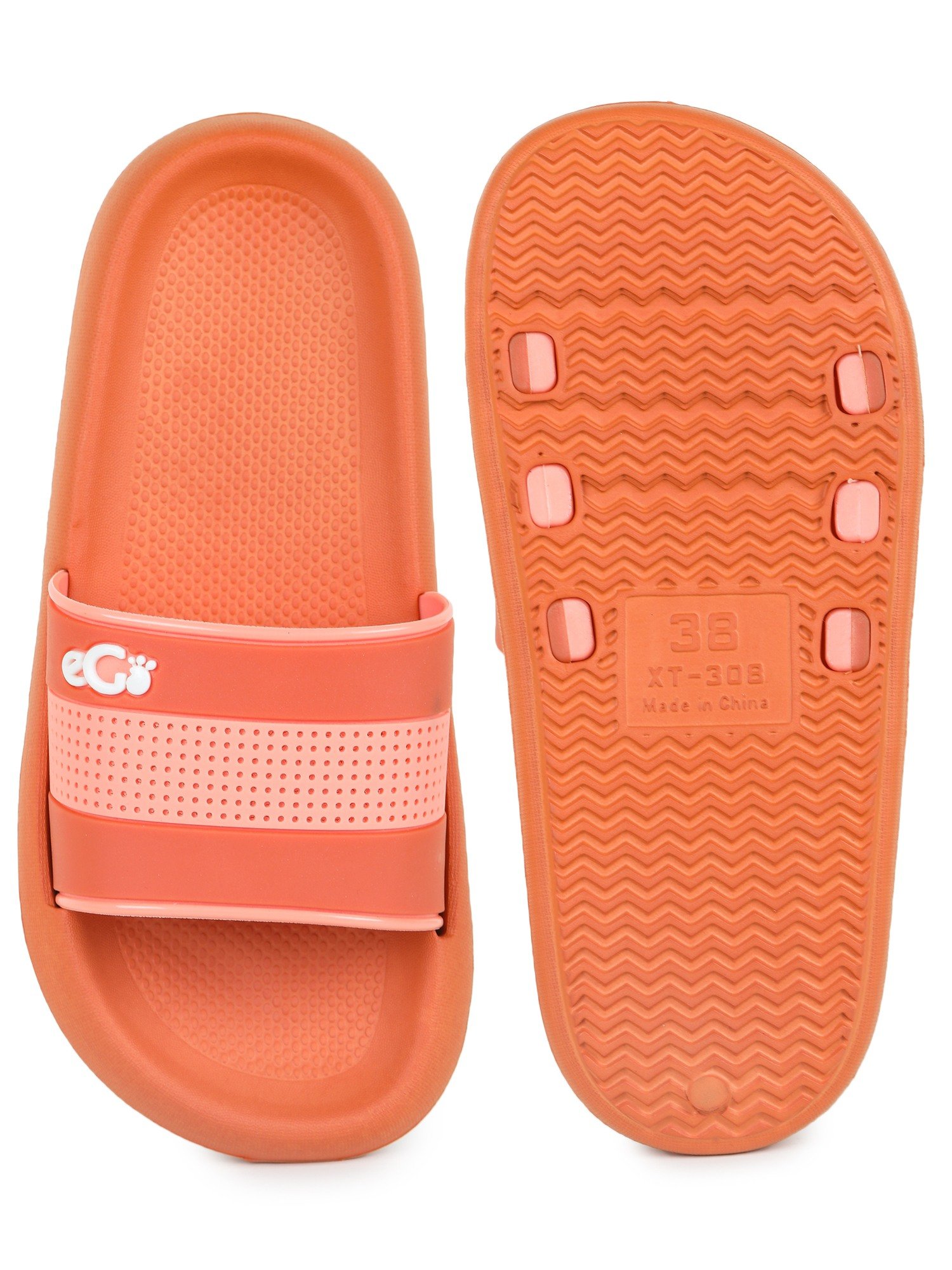 EGO EASY TO GO ORANGE SLIDERS FOR WOMEN