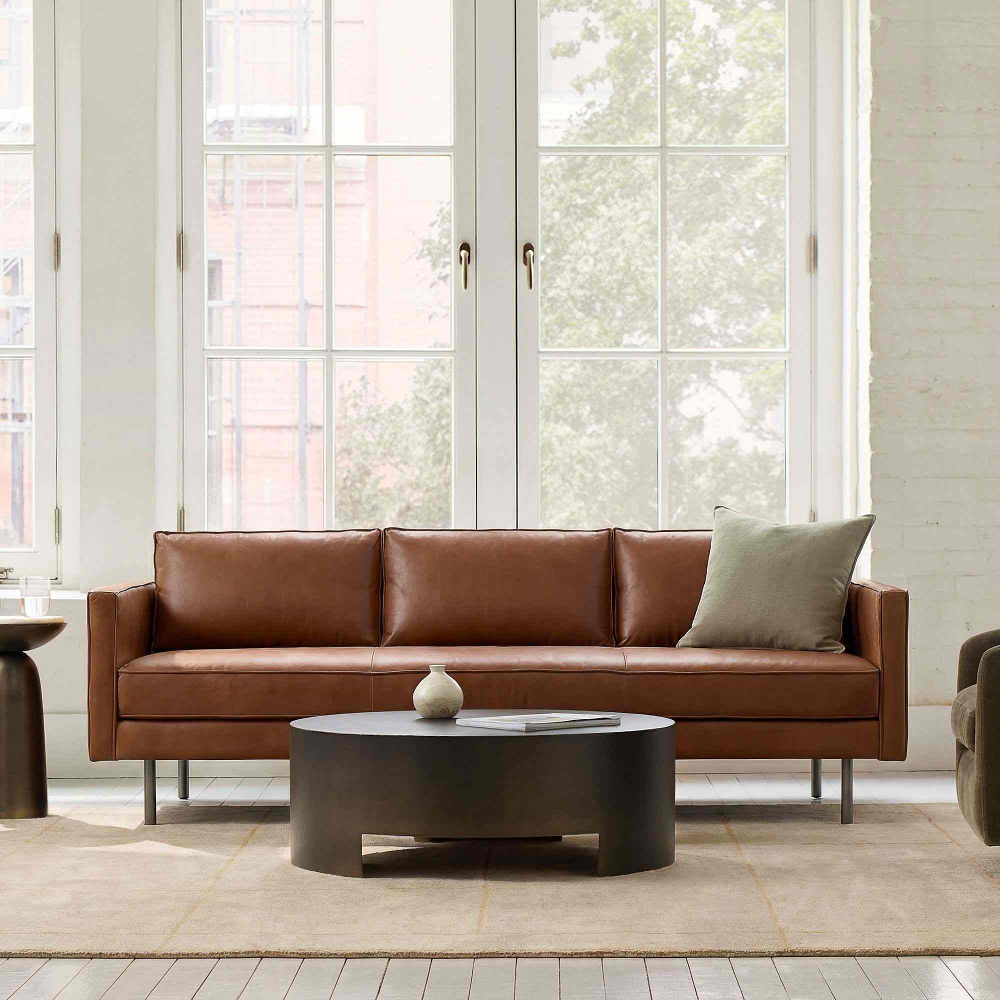Axel Leather Sofa (89")