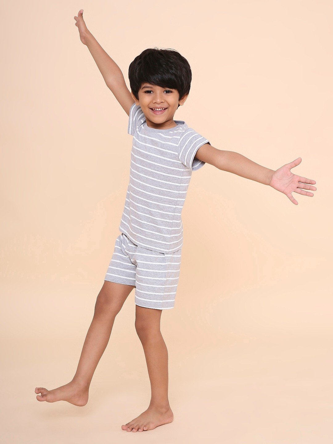 Boys- 2 piece printed cotton shorts & T-shirt lounge set