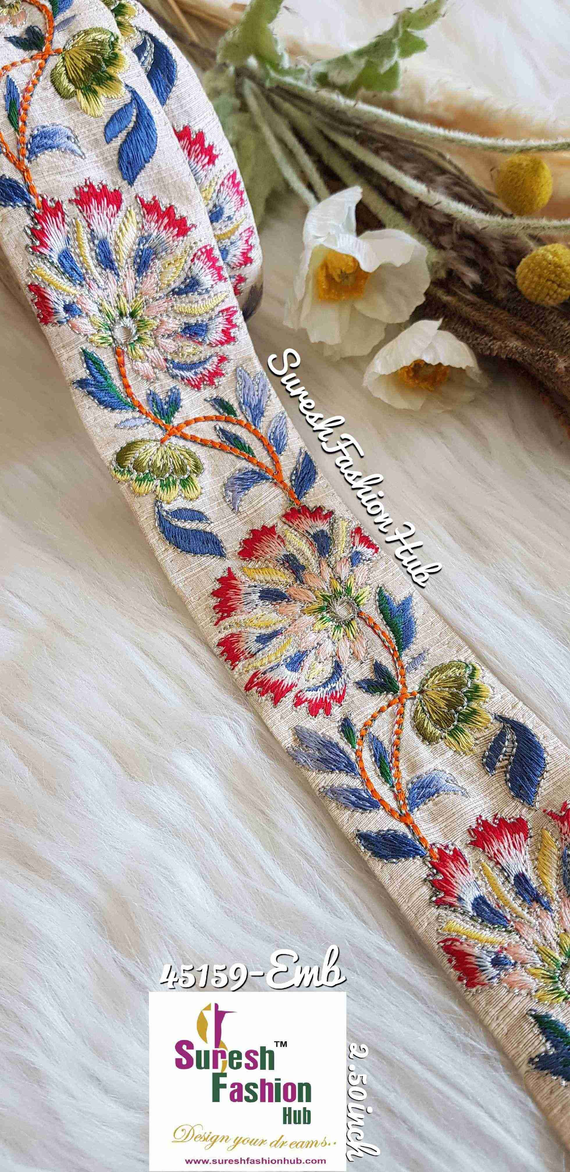 Indian Laces Embellishments Embroidery Saree Border Wholesale Silk Crafting Sewing Decorative Designer Ribbons #Blackborder  #Fancylaces #Decorativetrims #Embroideredborder #Sewingtrims #テープ #minne #lndianlaces #Sareeborder #アニー都城 #pasamanerías #pasamaneriasbordadas #Embellishments #可愛いマスク #Embroiderytrimmings #アクセサリー