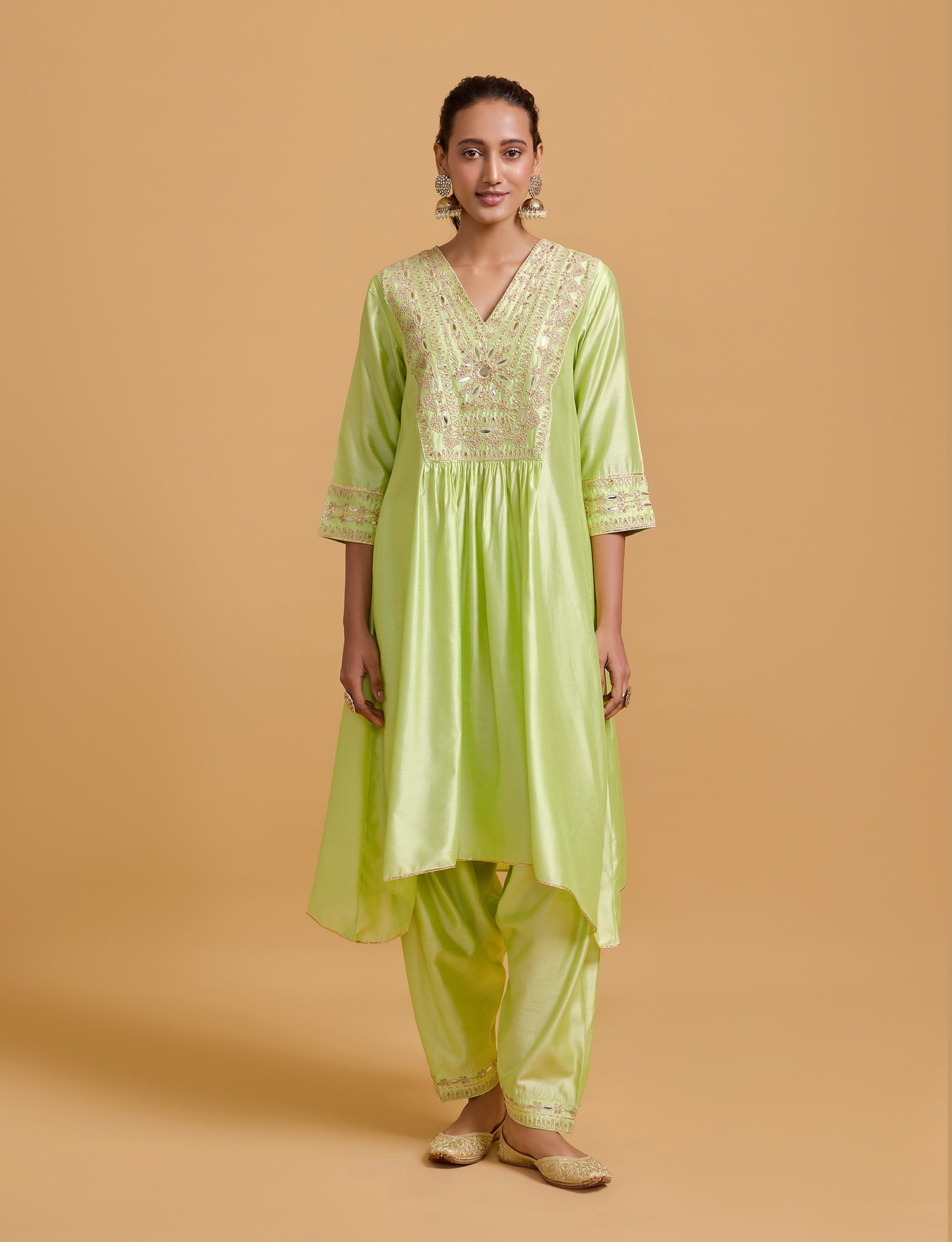 Zeenat Pista Kurta Salwar Set