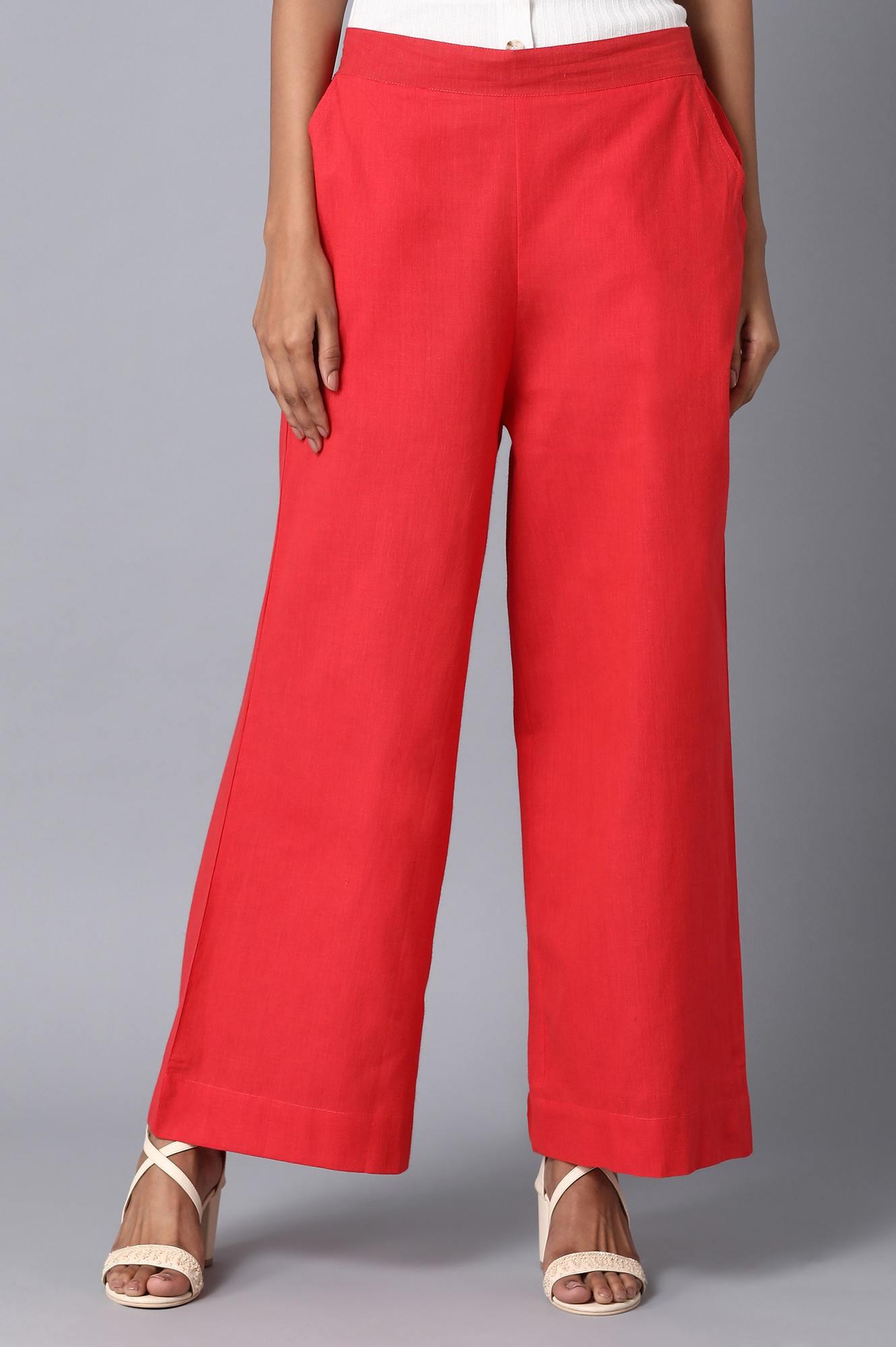 Orange Loose Fit Palazzo
