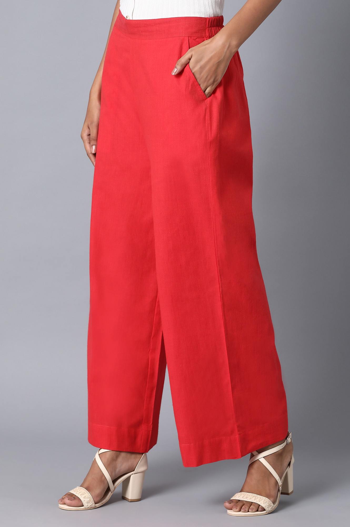 Orange Loose Fit Palazzo