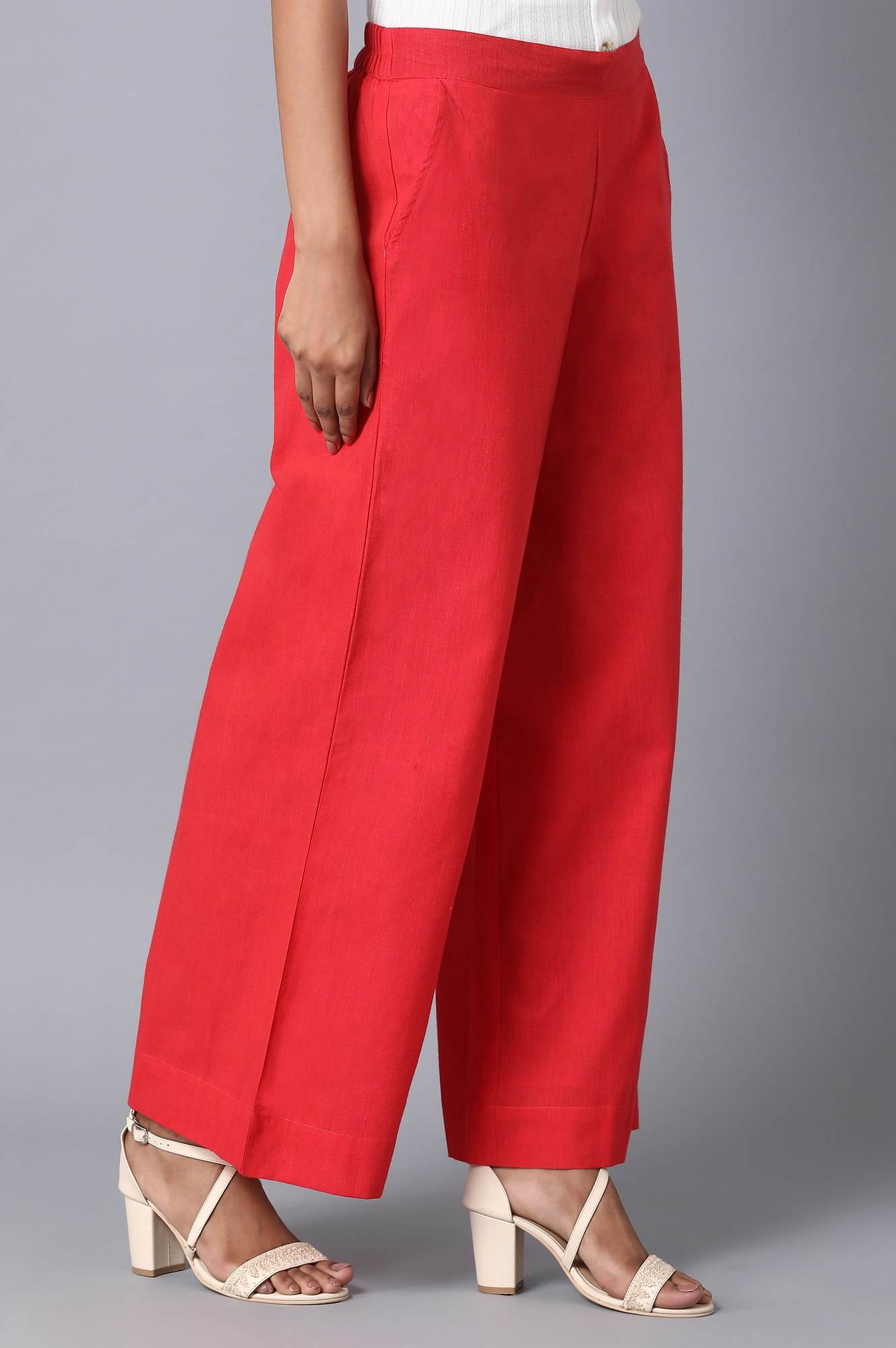 Orange Loose Fit Palazzo