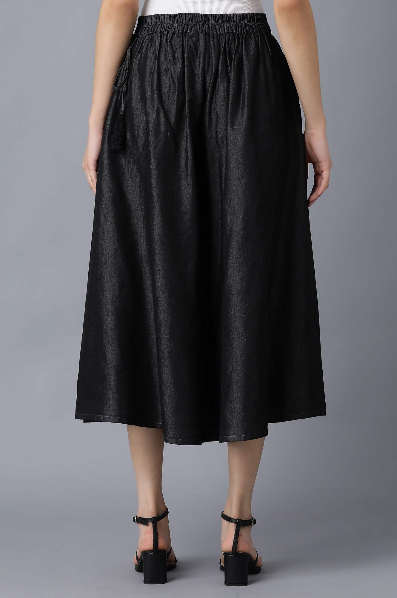 Black Cotton Culottes