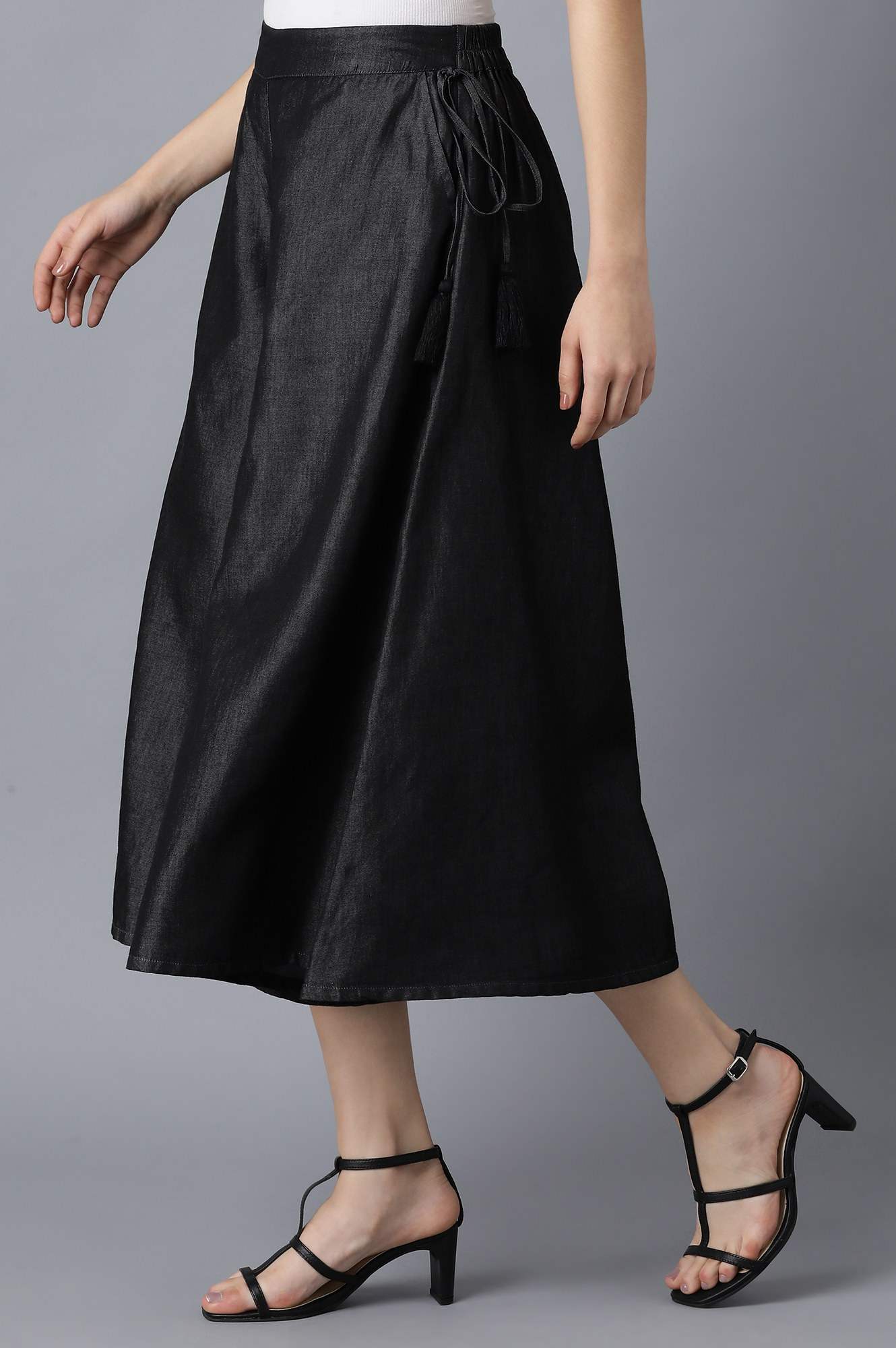 Black Cotton Culottes