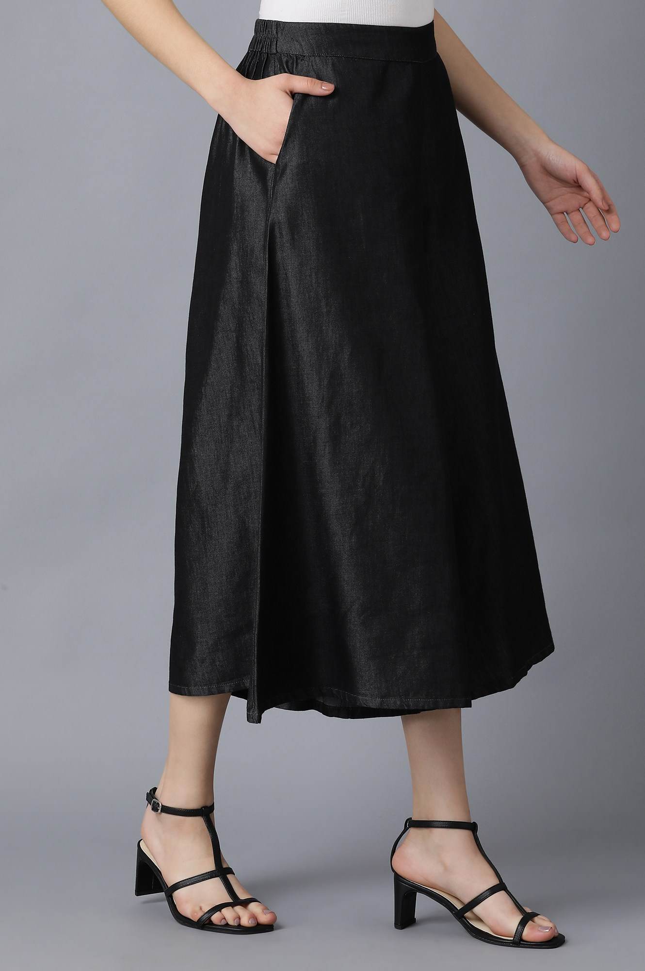 Black Cotton Culottes