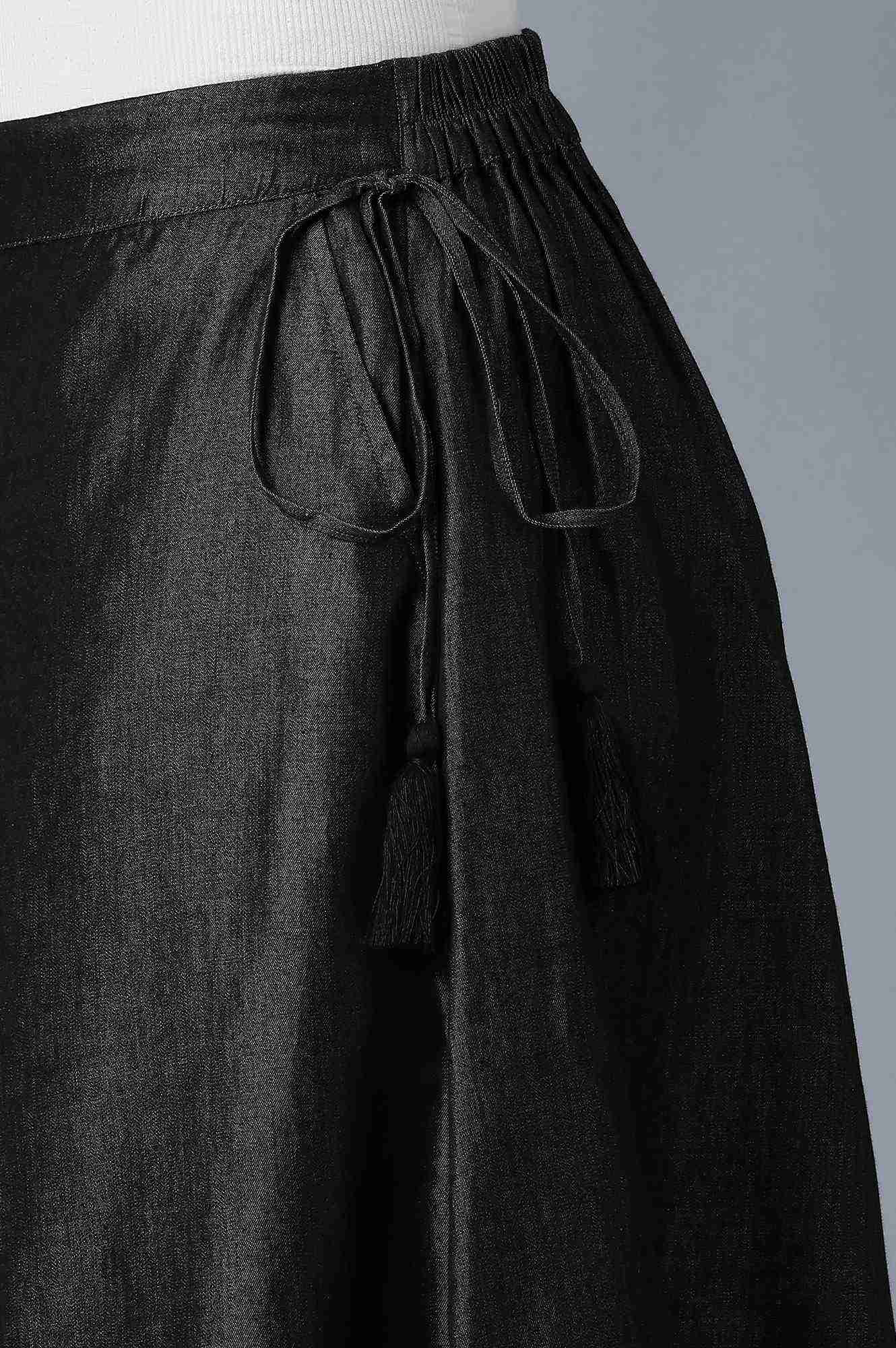 Black Cotton Culottes