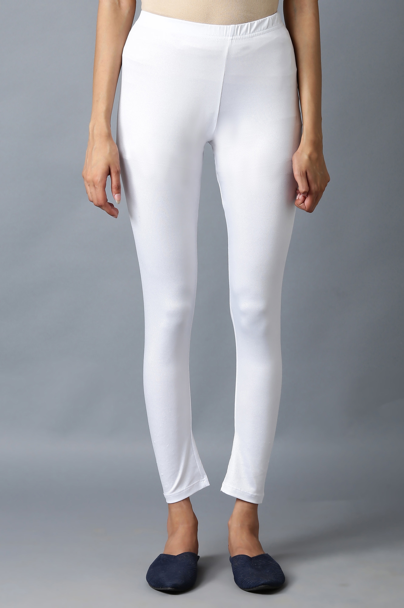 Elleven | Shimmer White Snug Fit Tights 0