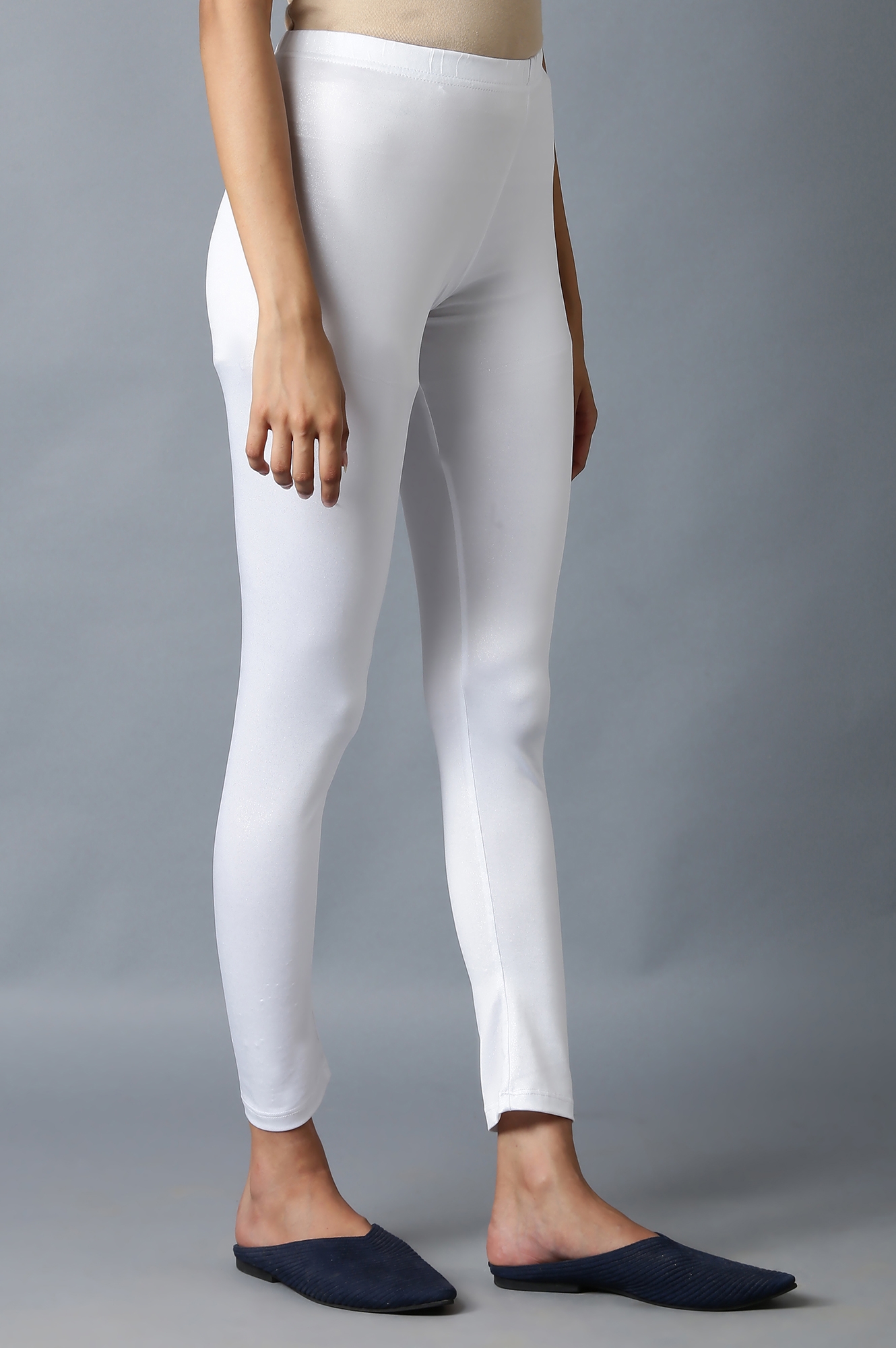 Elleven | Shimmer White Snug Fit Tights 3