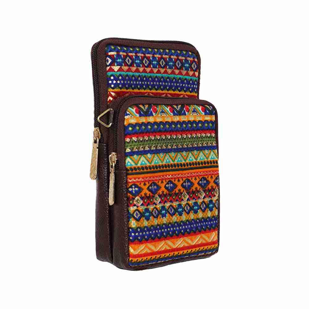Multicolour Mini Mobile Sling Bag For Girls