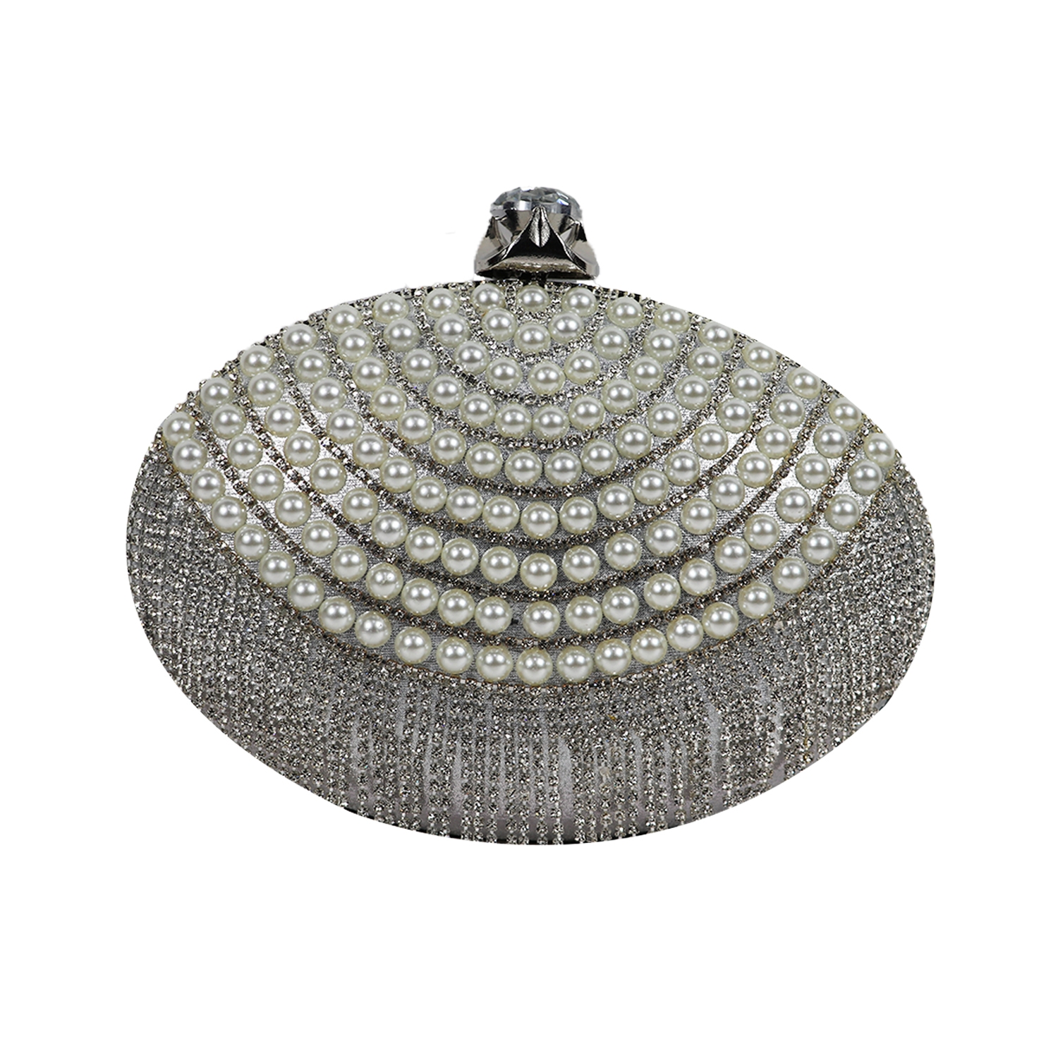 EMM | Pearl Design Traditional Clutch for Wedding with Chain & Handle 1