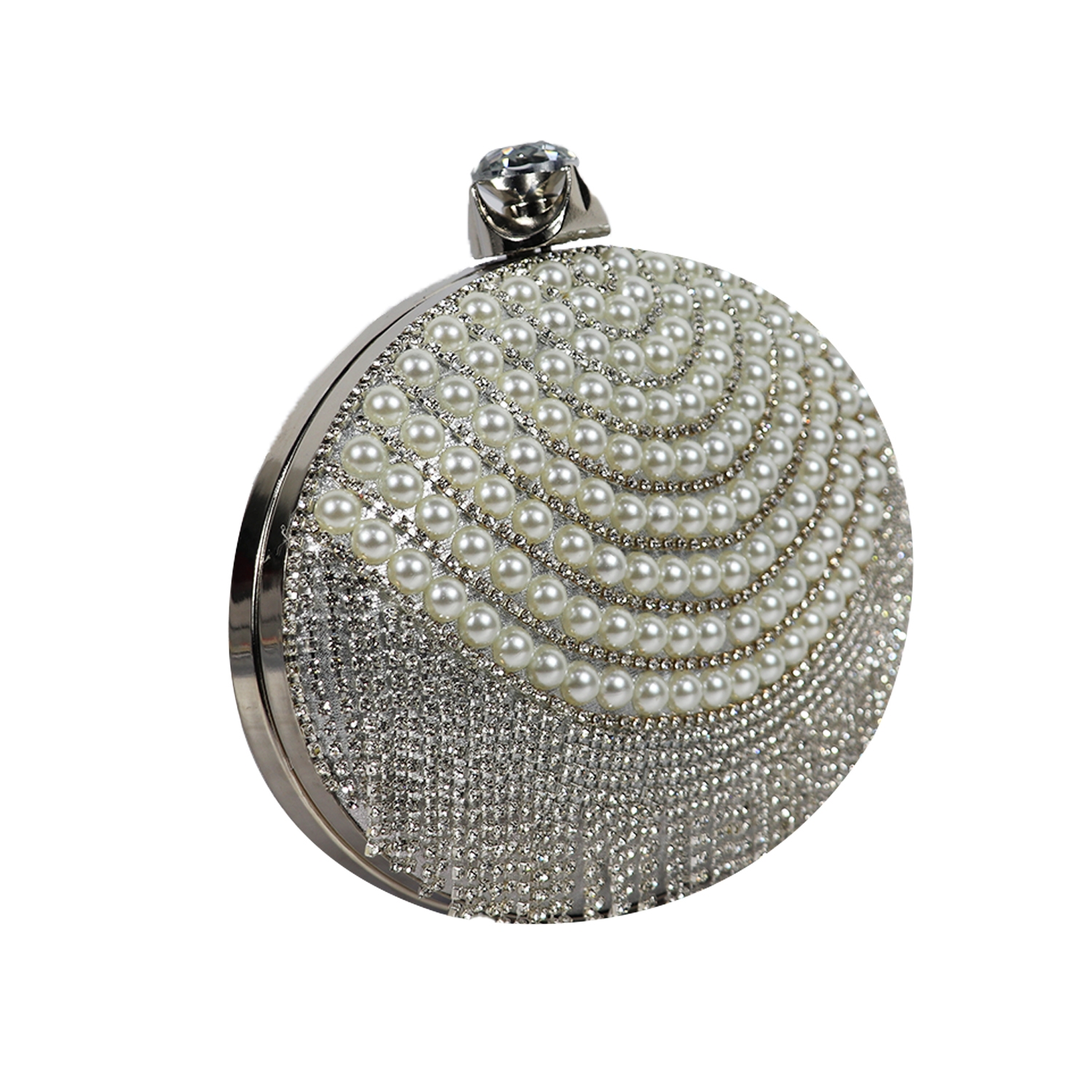 EMM | Pearl Design Traditional Clutch for Wedding with Chain & Handle 3