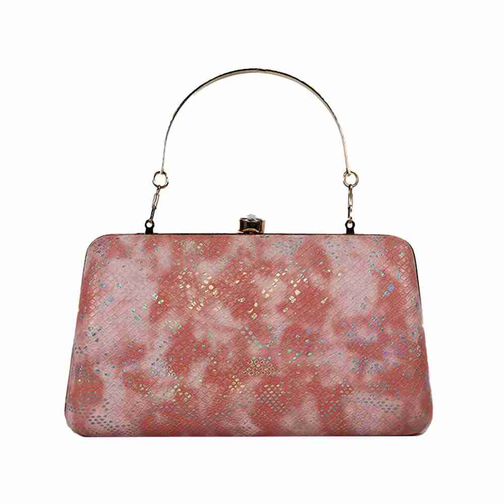 Shimmering Pink Wedding Clutch - The Perfect Bridal Party Bag Ideal For Any Occasion