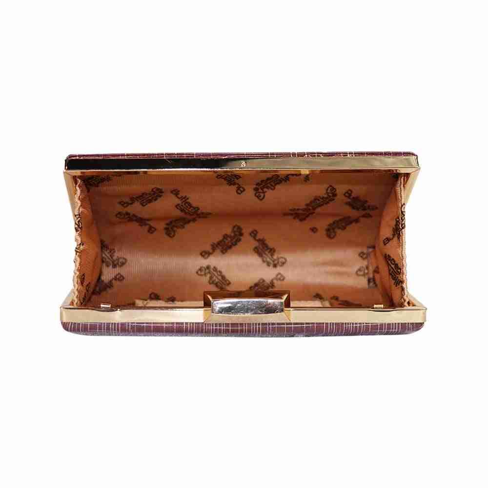 Stunning Maroon Geometric Print Box Clutch - Perfect For Bridal, Casual, Party, And Wedding Occasions