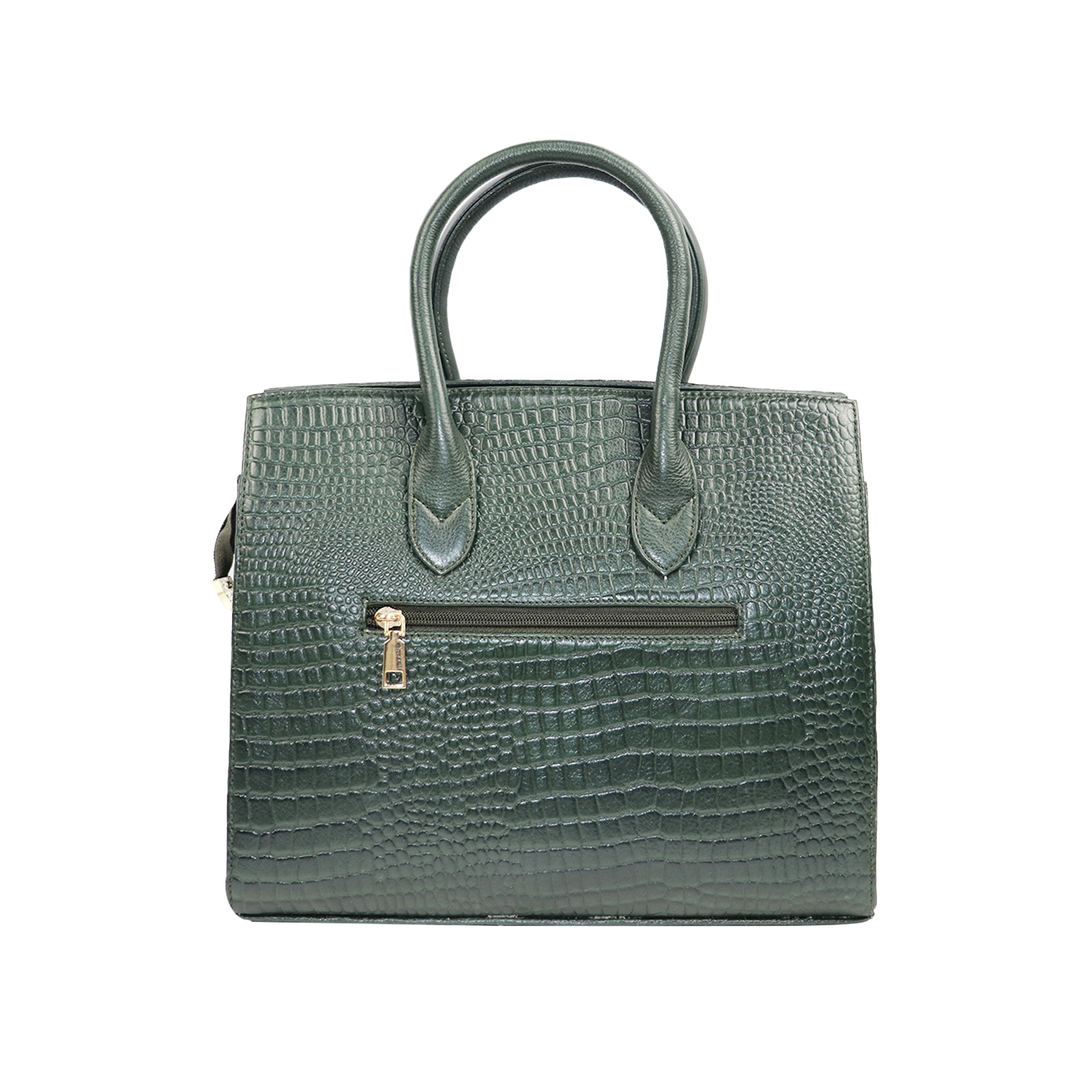 EMM | Women's Leather Crocodile Handbag Crossbody Bag for Women | Green 2