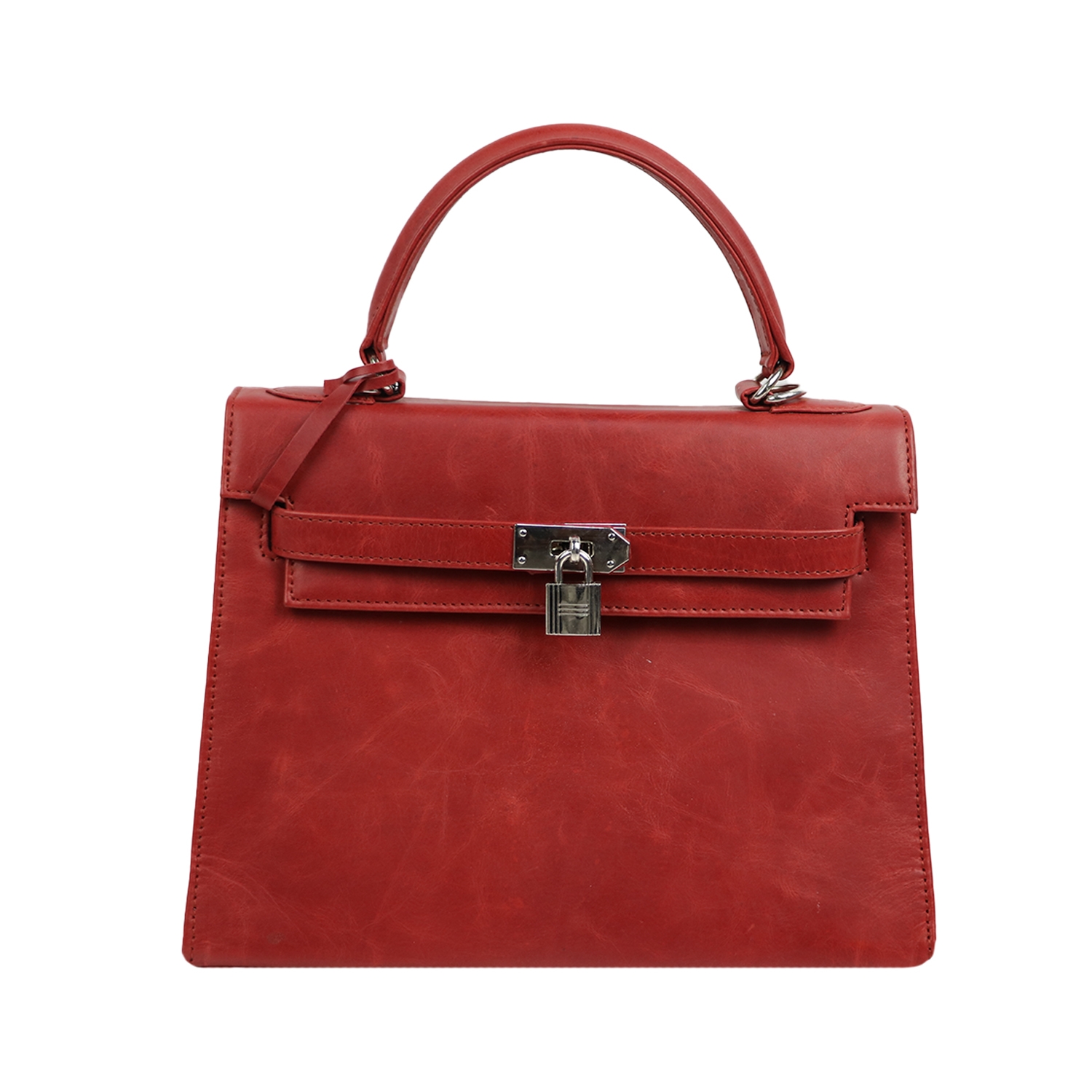 EMM | Designer red cute handbag with unique lock 1