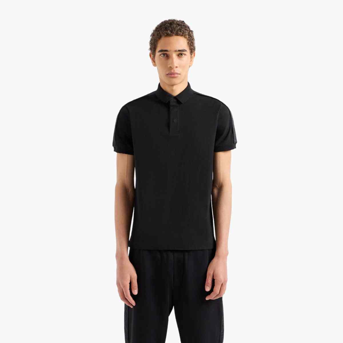 Regular Fit Cotton Polo T-Shirt With Logo Tape