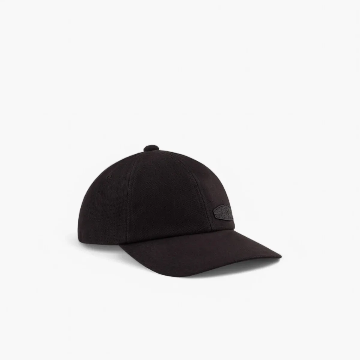 Cotton Baseball Cap With Embroidered Logo Patch