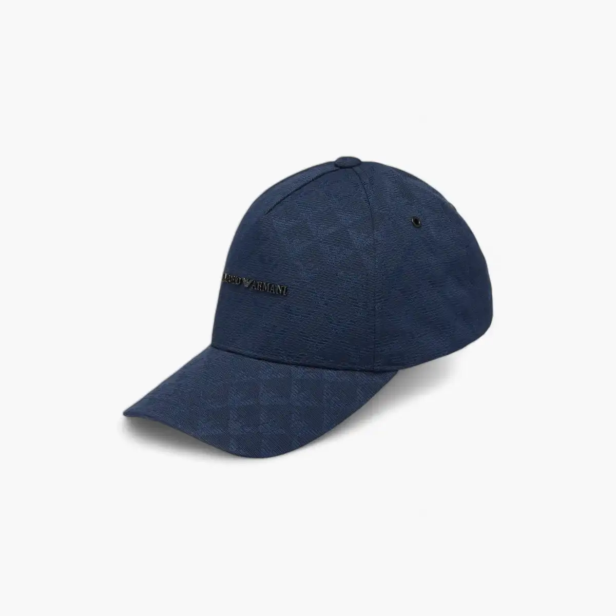All-Over Logo Baseball Cap With Metallic Branding