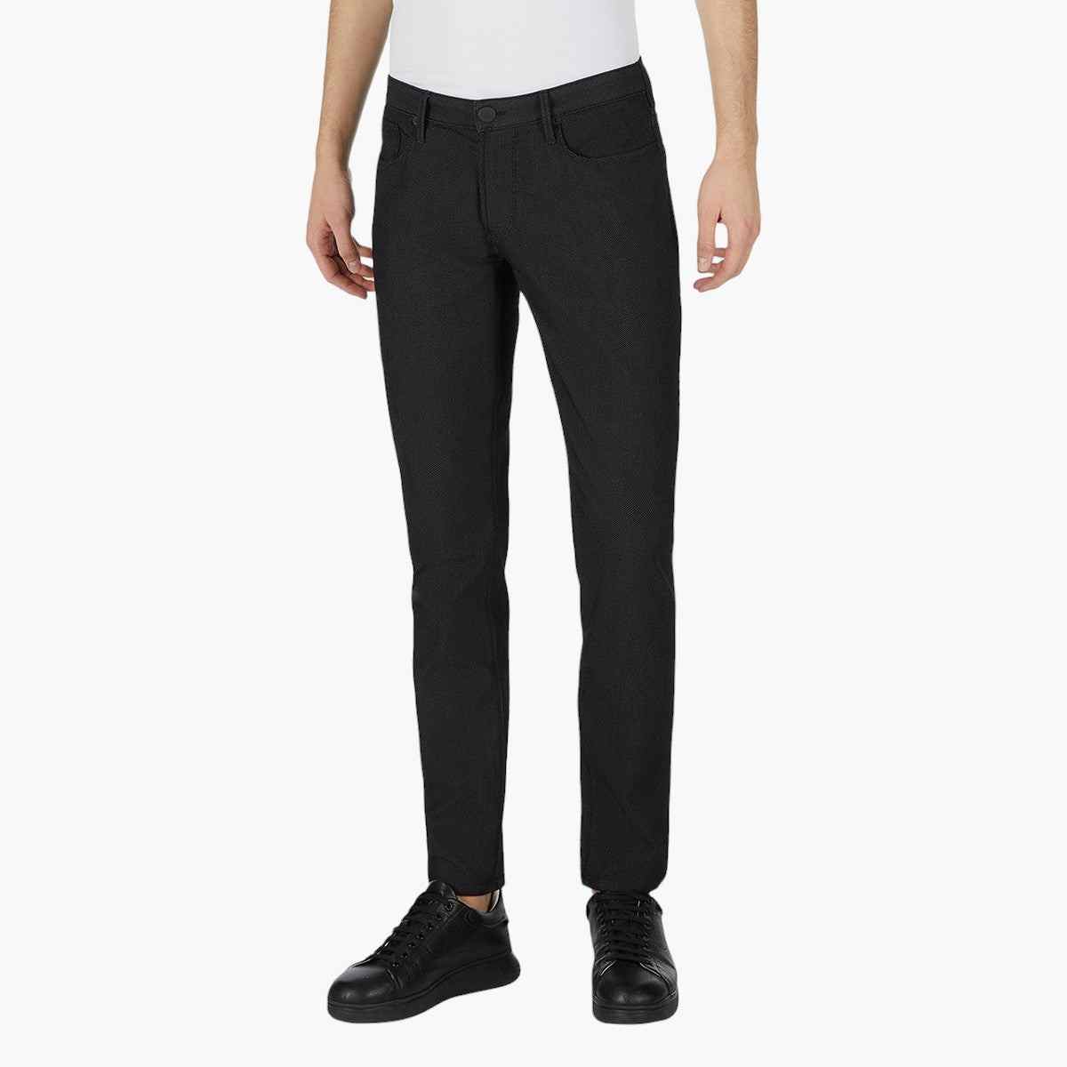 J06 Slim Fit Stretch Denim With Micro Dots