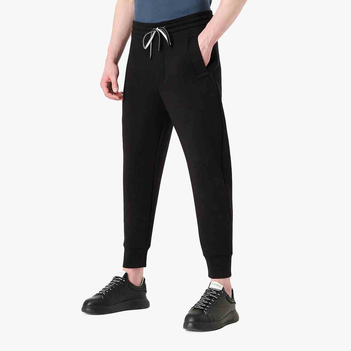 Cotton Blend Jersey Joggers