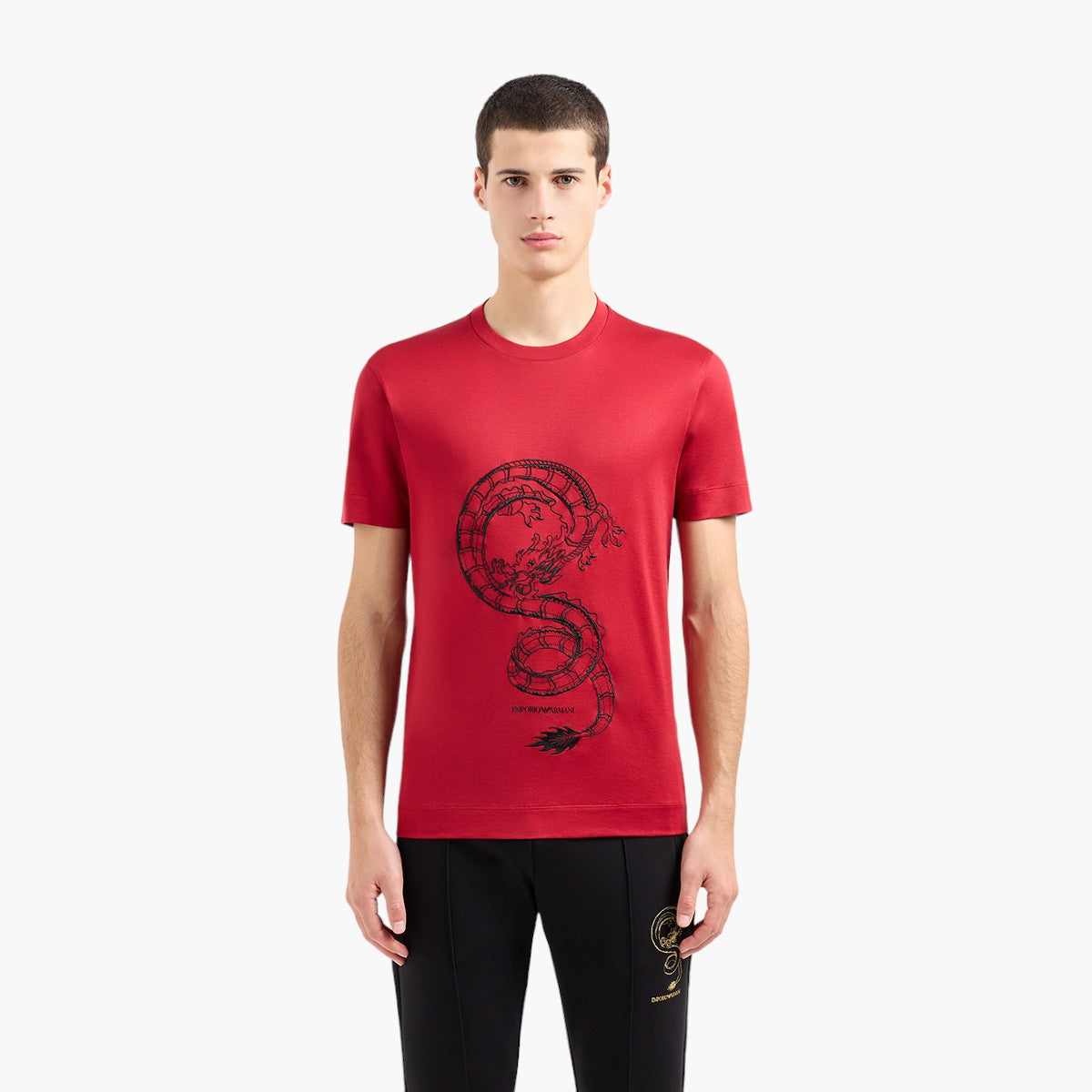 Sustainable Cotton Blend T-Shirt With Embroidery