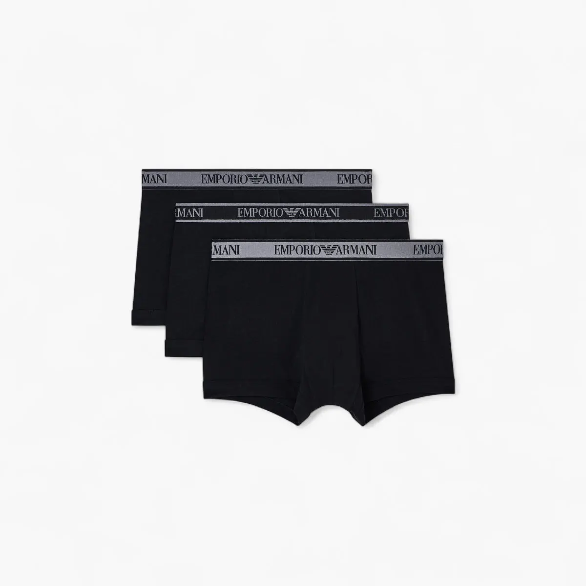 Three-Pack Boxer Briefs With Logo Waistband