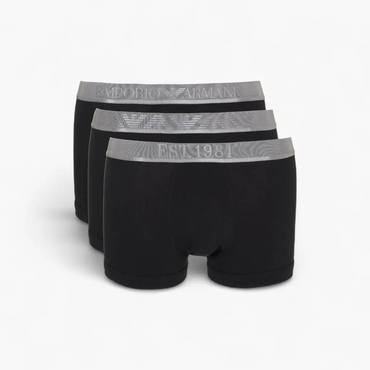 Three-Pack Asv Boxer Briefs With Shiny Logo Waistband