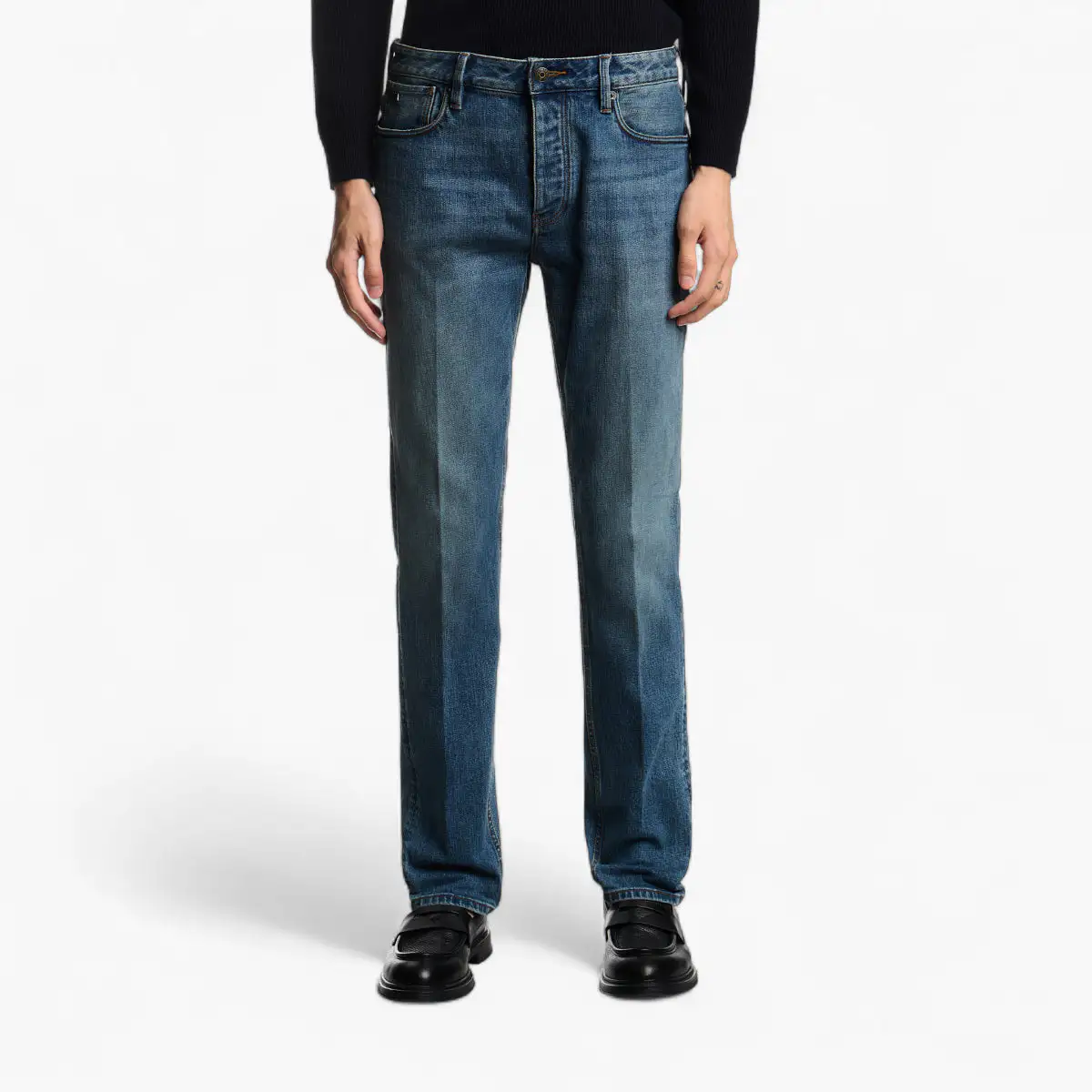 J75 Slim-Fit Stone Washed Denim Jeans