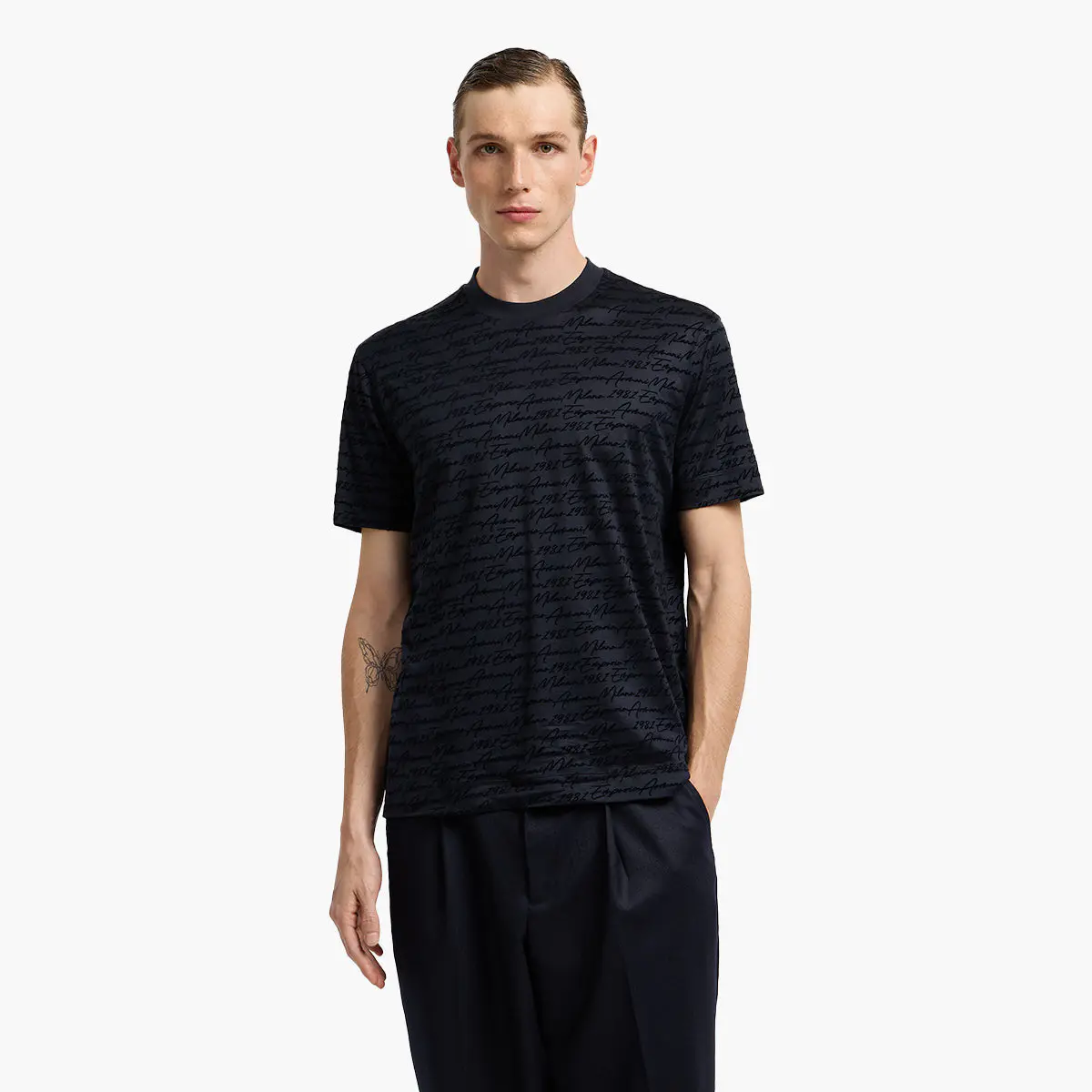 Asv All-Over Flocked Logo T-Shirt