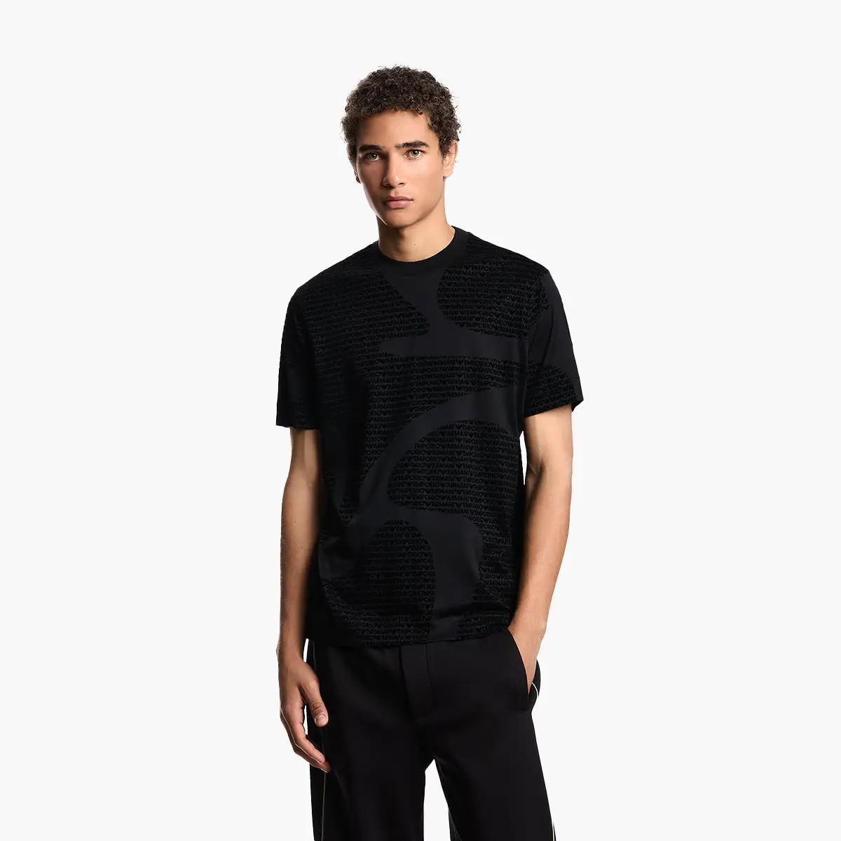 Asv All-Over Flocked Logo T-Shirt