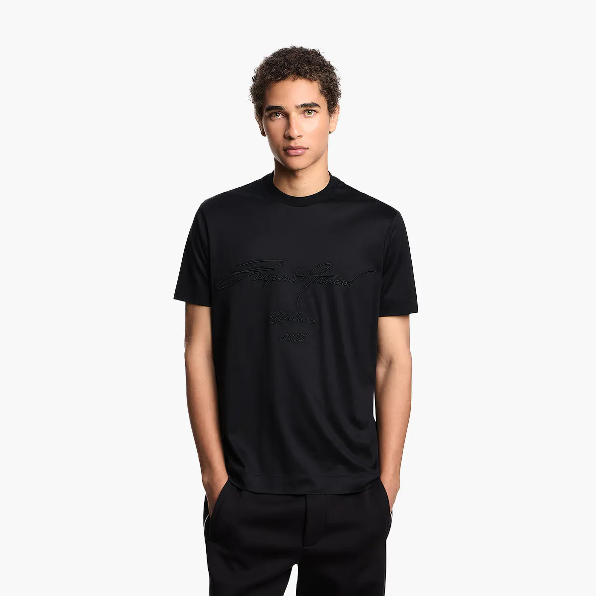 Asv T-Shirt With Oversized Embroidered Logo