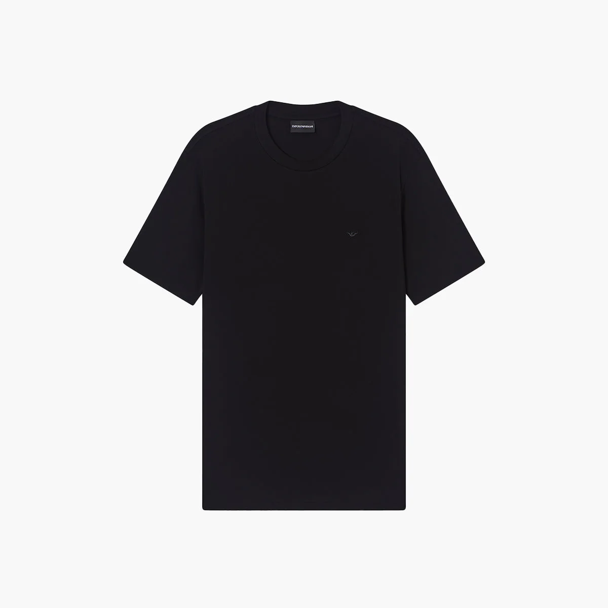 Crewneck T-Shirt With Eagle Chest Logo