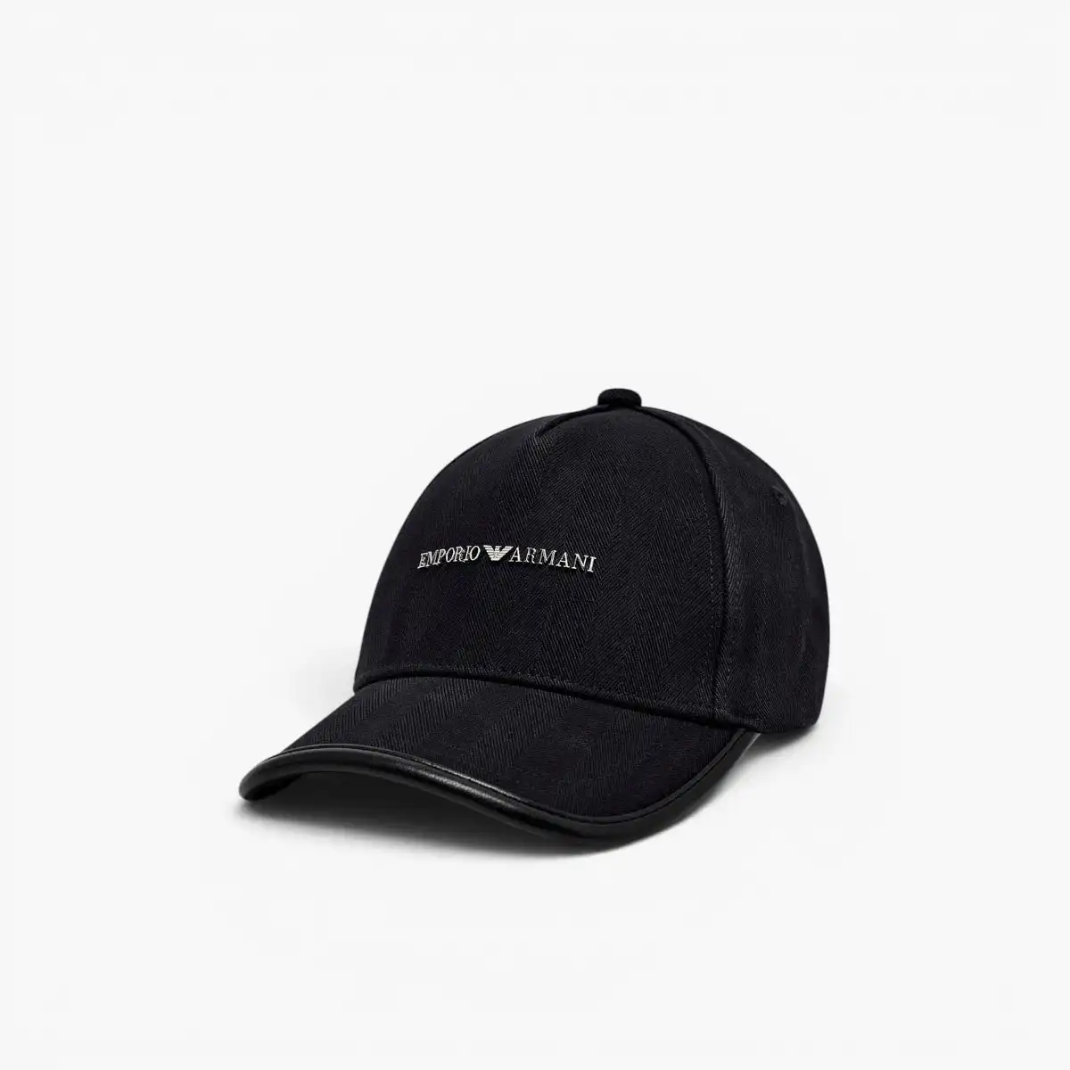 BASEBALL CAP WITH LEATHER BINDING